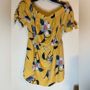 Yellow Floral Dress